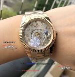 Perfect Replica Rolex Sky-dweller 40mm Watches Gold Roman
